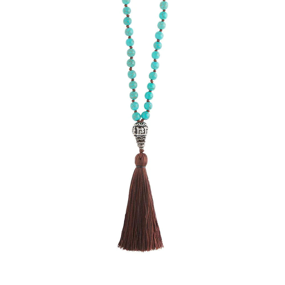 Gemstone Mala - Howlite Turquoise