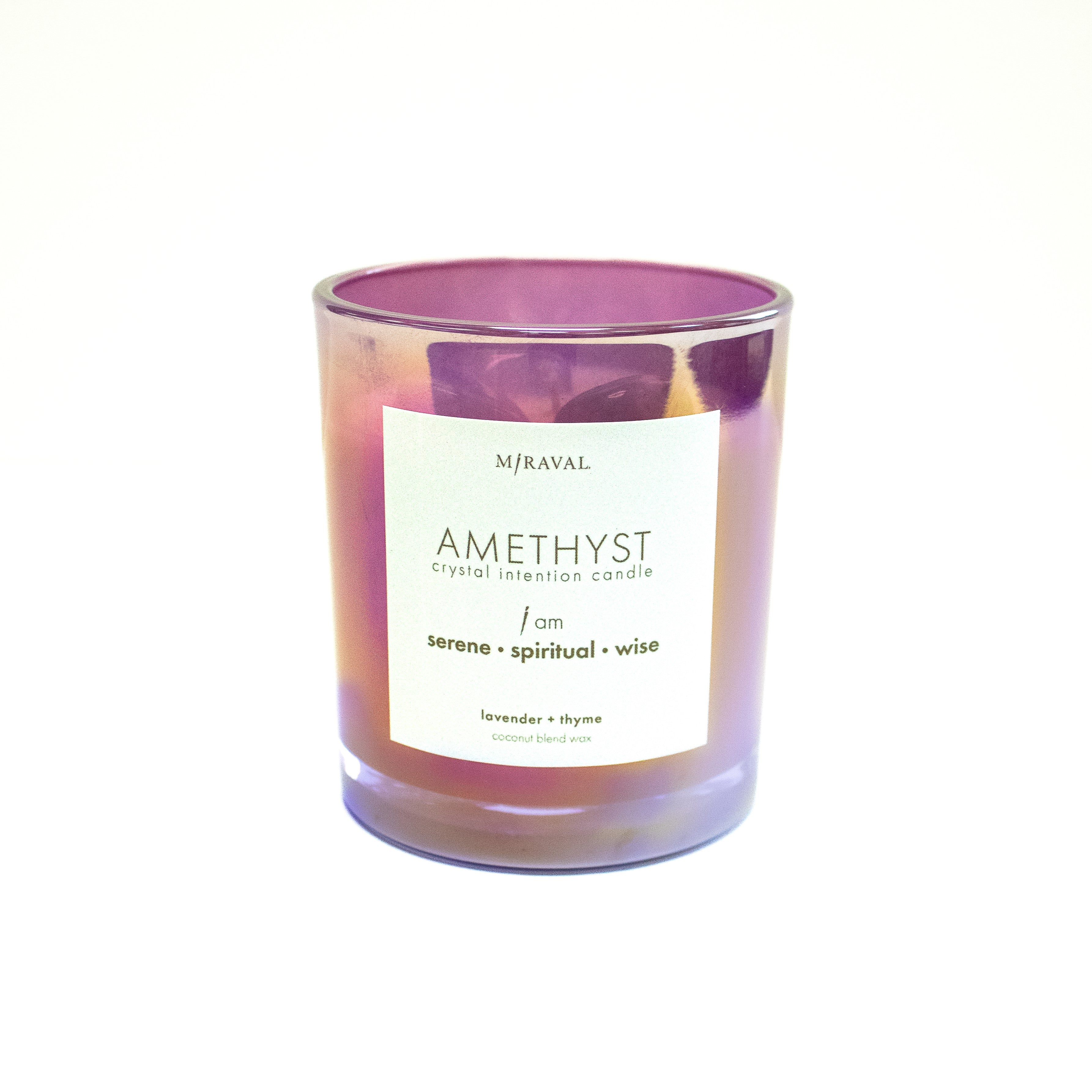 Crystal Intention Candle - Amethyst