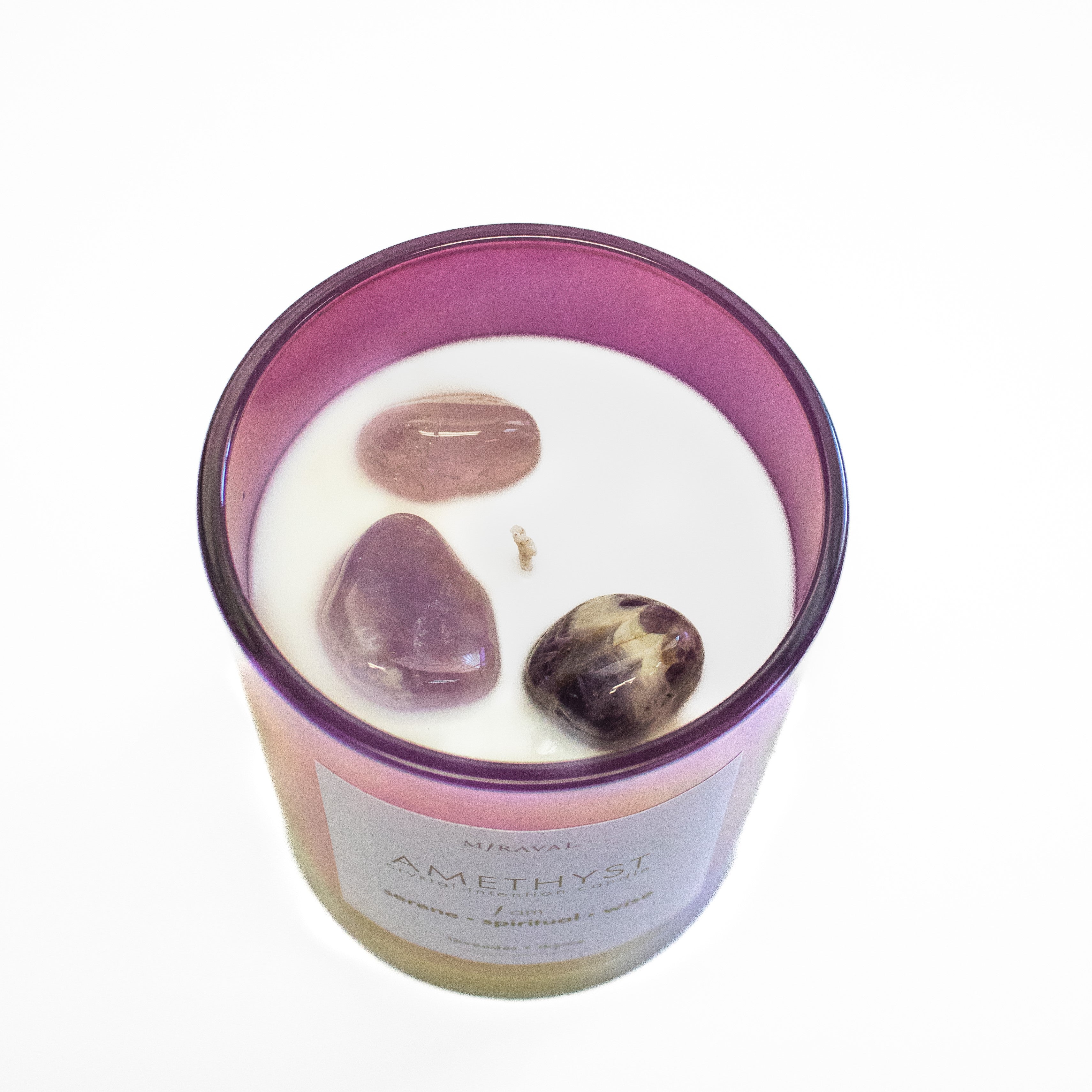 Crystal Intention Candle - Amethyst
