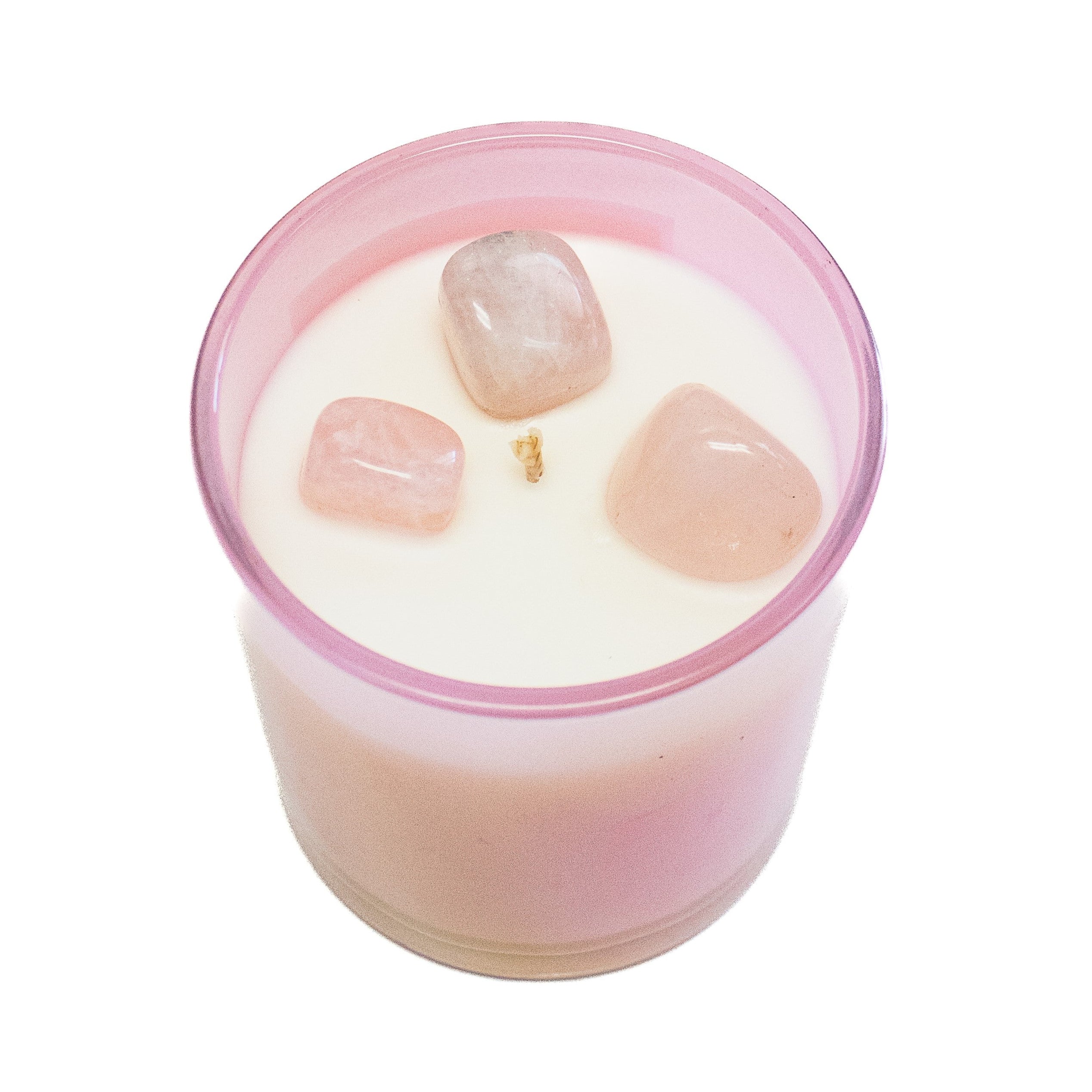 Crystal Intention Candle - Rose Quartz