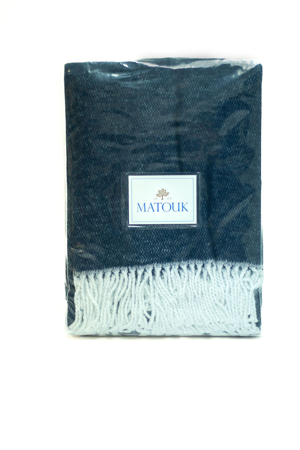 Matouk Blanket - Navy