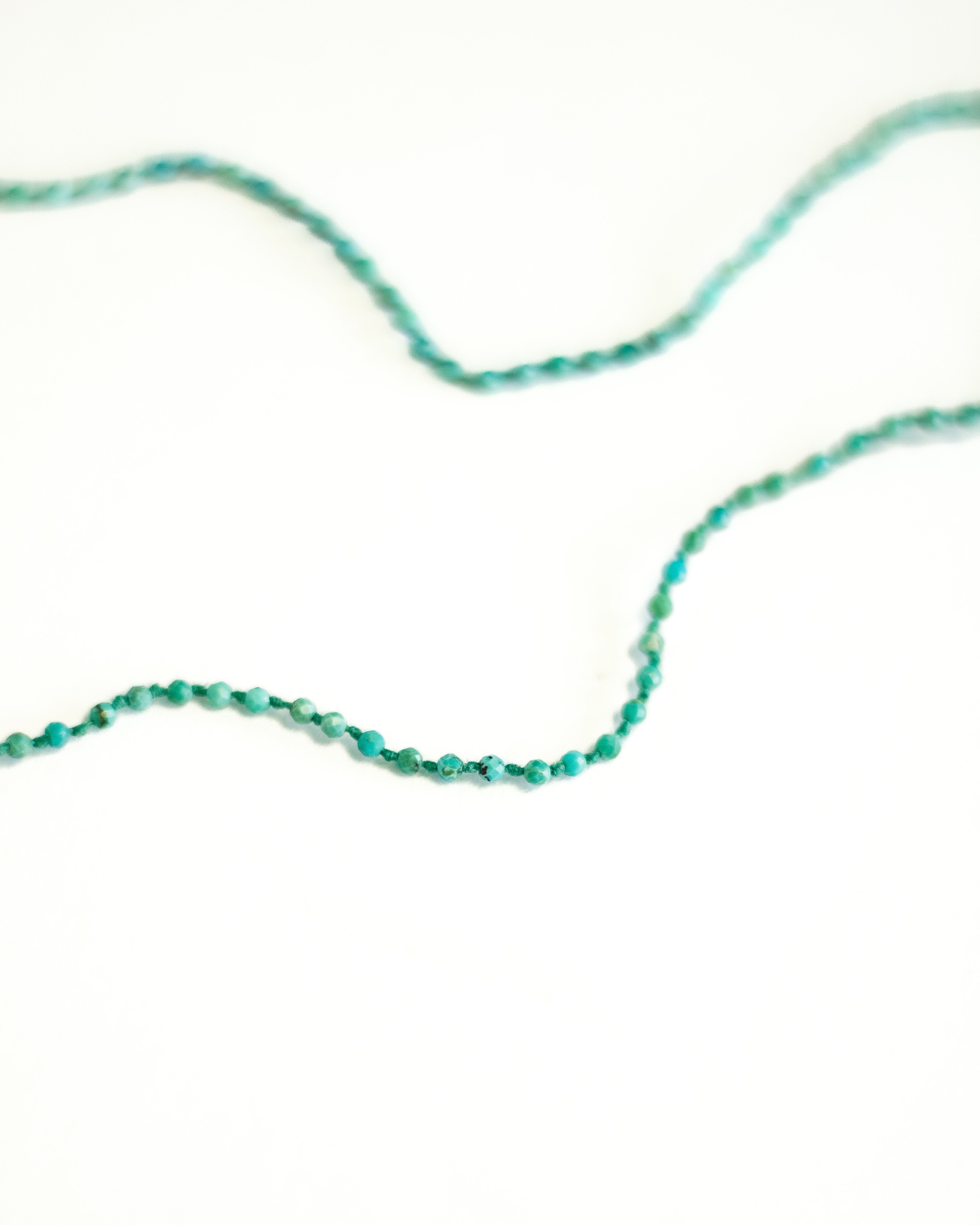 Turquoise & Diamond Feather Necklace by Art Of Ceremony