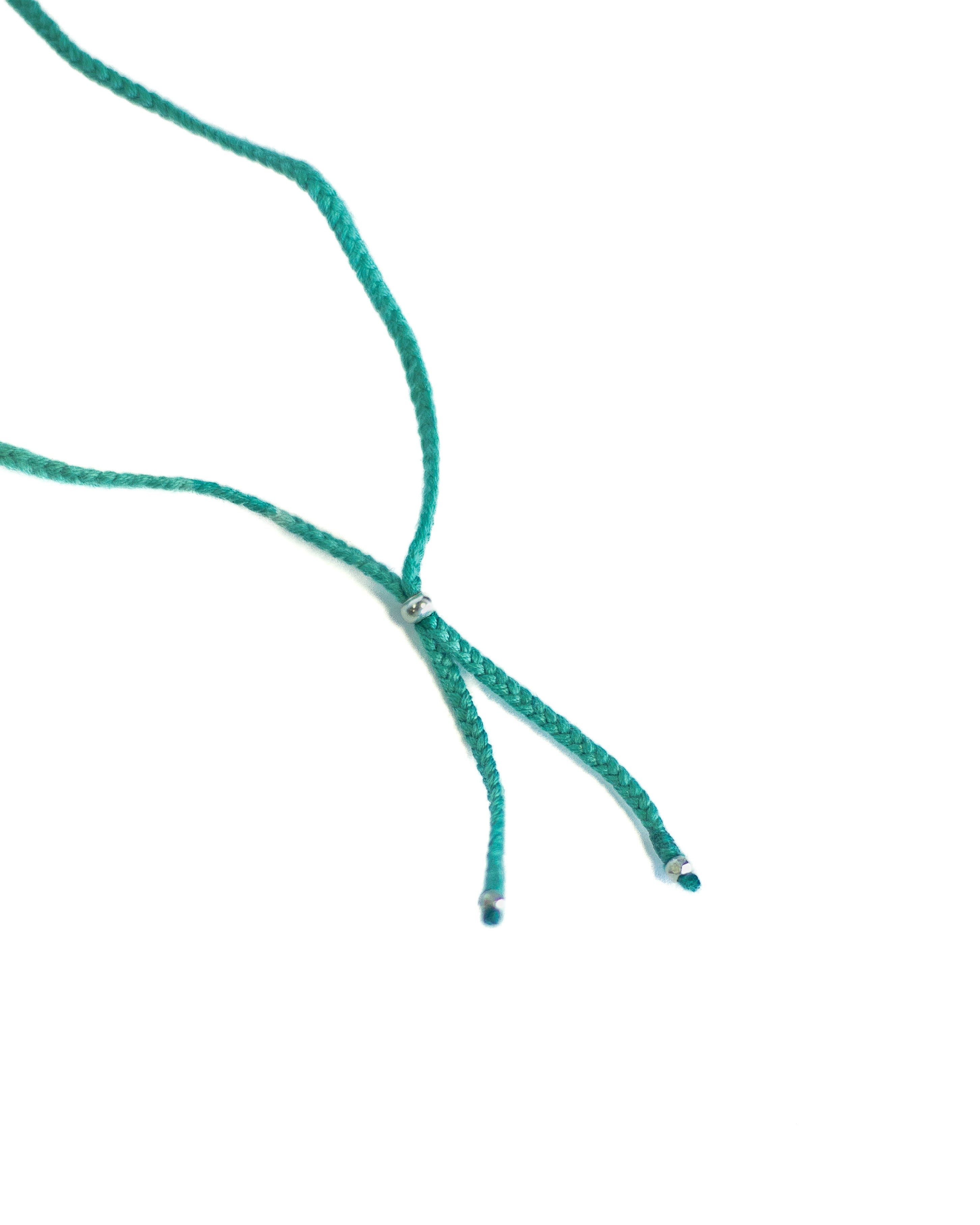 Turquoise & Diamond Feather Necklace by Art Of Ceremony