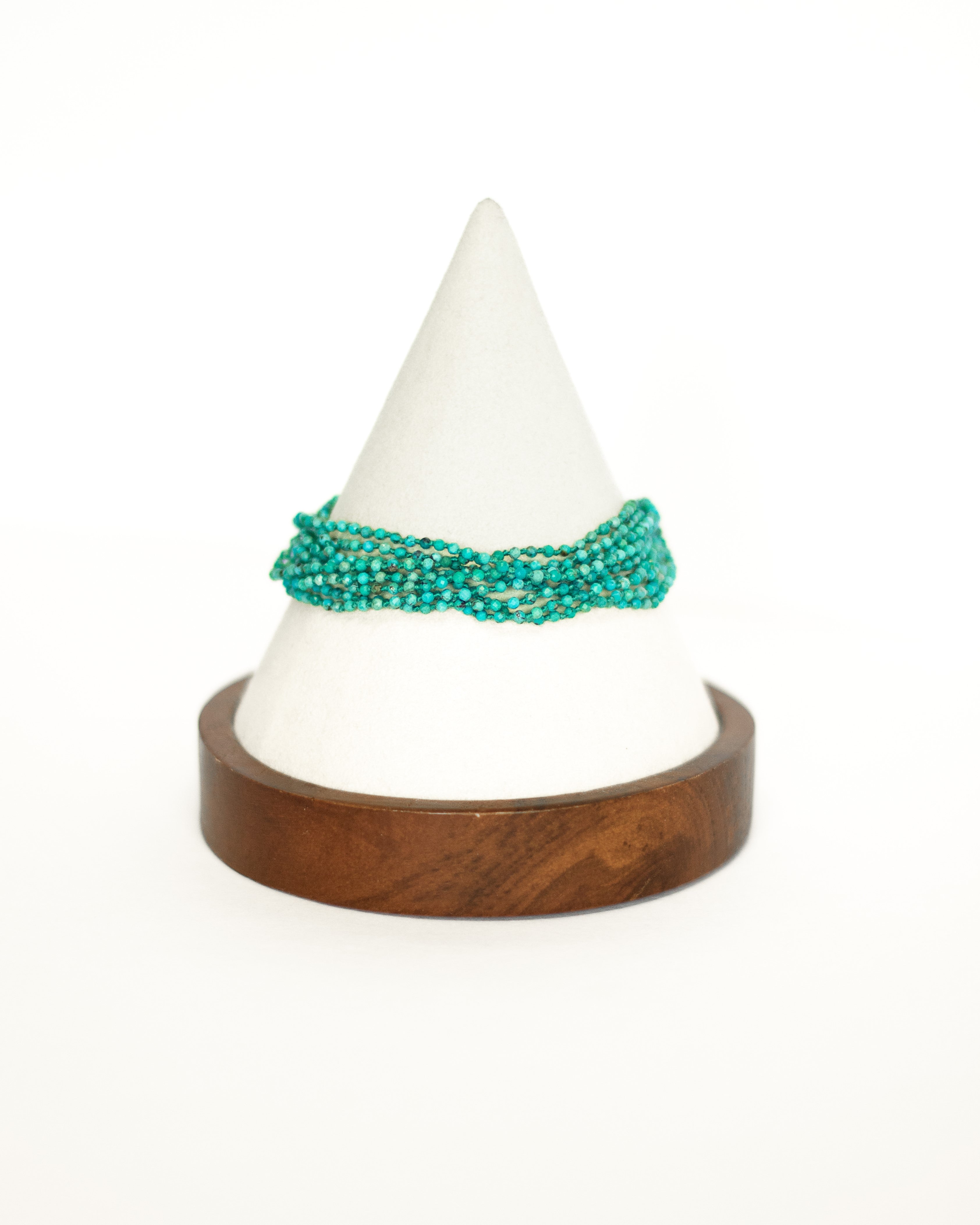 Turquoise 9 Strand Bracelet by Art Of Ceremony