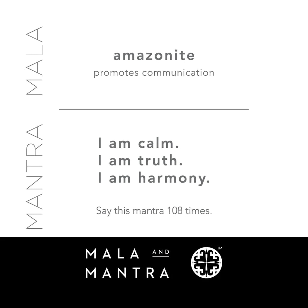 Gemstone Mala - Amazonite