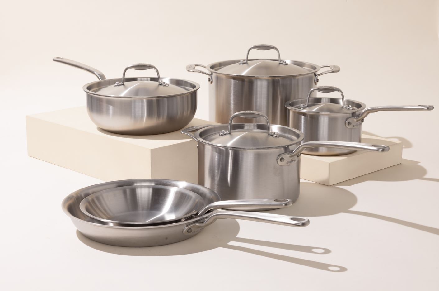 10-Piece Stainless Clad Set