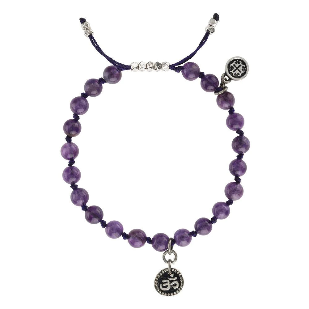 Amethyst Adjustable Bracelet by Mala + Mantra