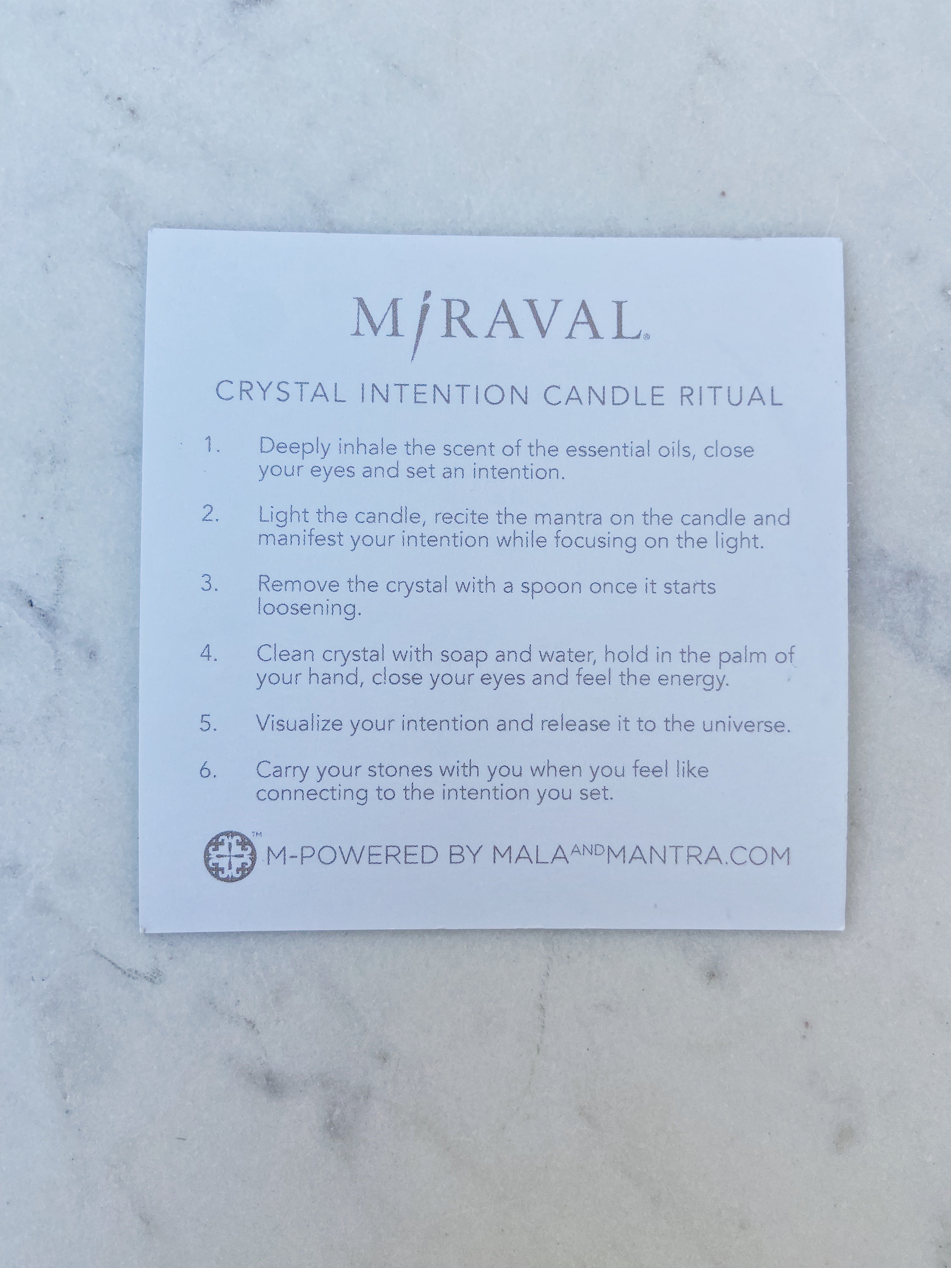Crystal Intention Candle - Rose Quartz