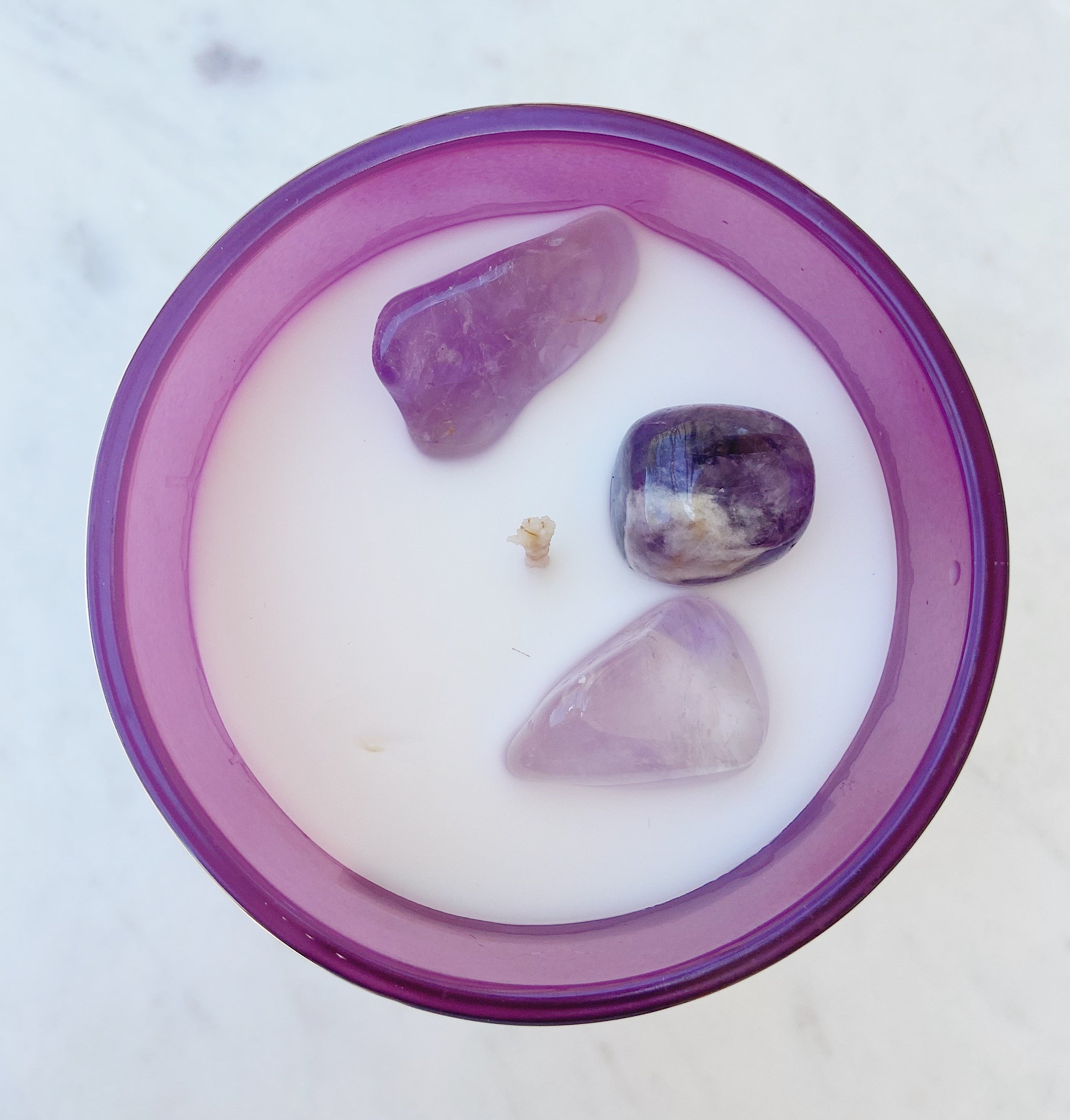 Crystal Intention Candle - Amethyst