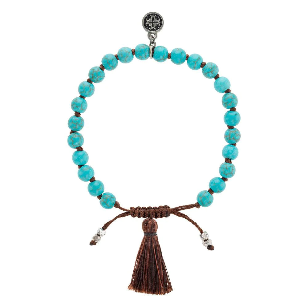 Howlite Turquoise Adjustable Bracelet by Mala + Mantra