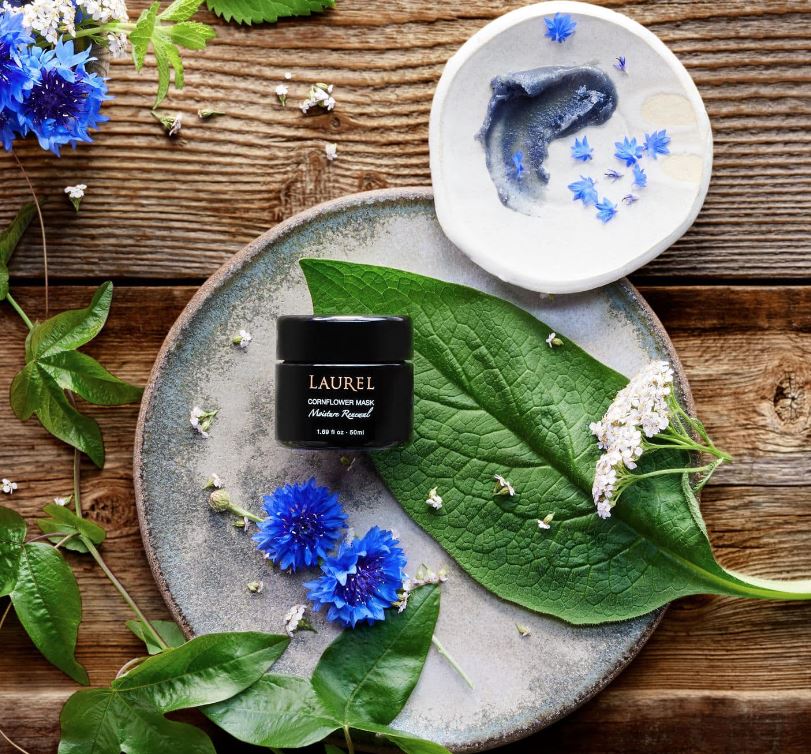 Laurel Cornflower Mask