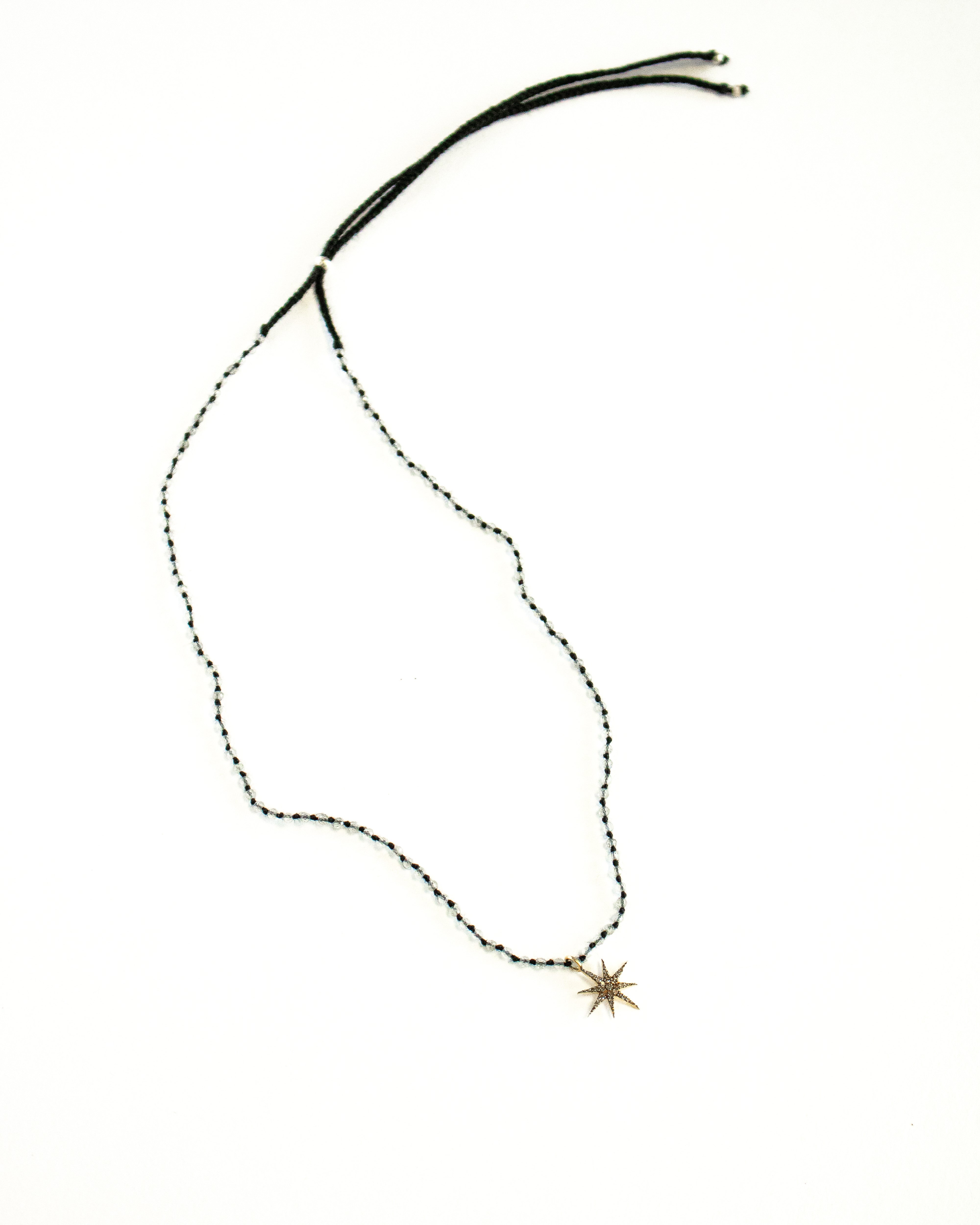 Labradorite & Diamond North Star Necklace by Art Of Ceremony
