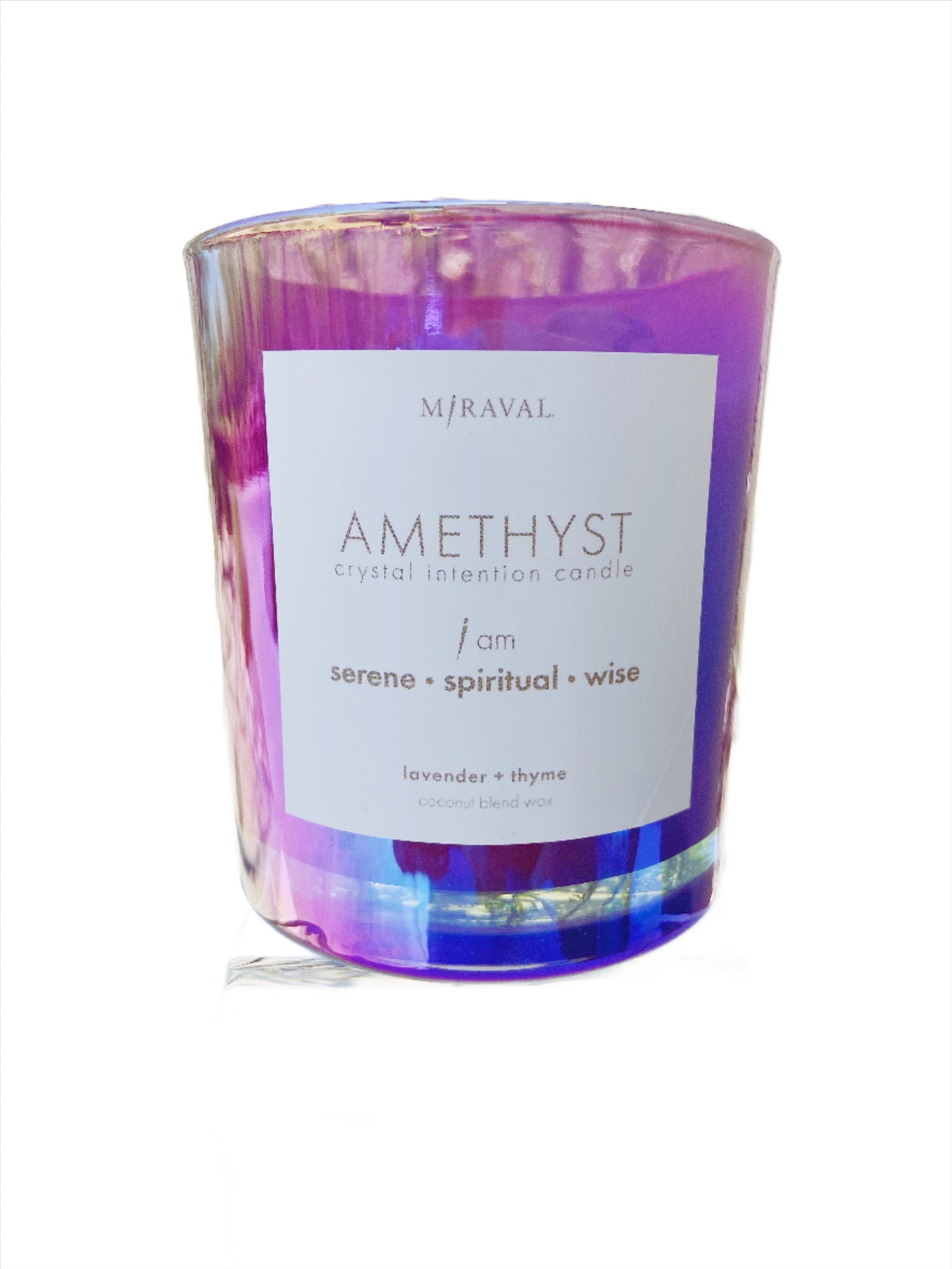 Crystal Intention Candle - Amethyst